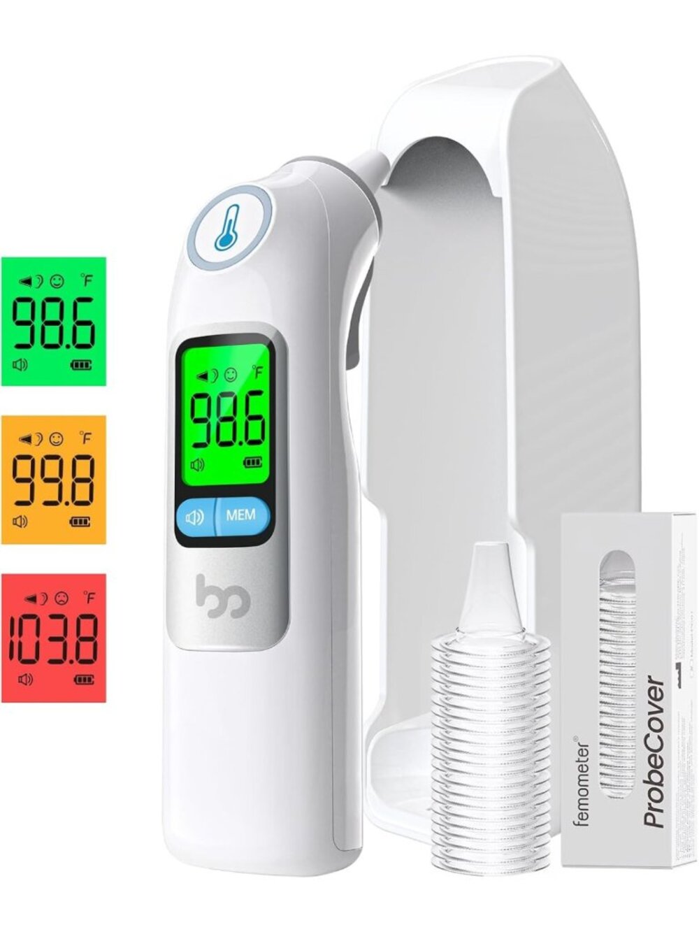 Infrared Ear Thermometer for Adults & Kids - Accurate, Fast, Portable with Case